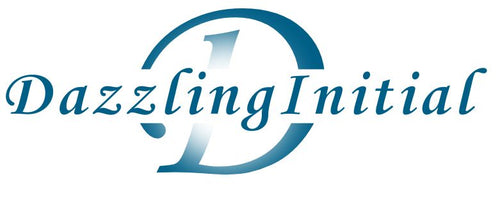 Blue DazzlingInitial logo: blue 'D' with shading in center background.